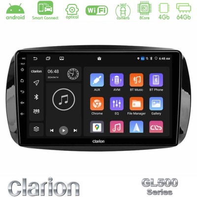 Clarion GL500 Series 8Core Android ClarionOS 4+64GB  Smart 453 Navigation Multimedia Tablet 9