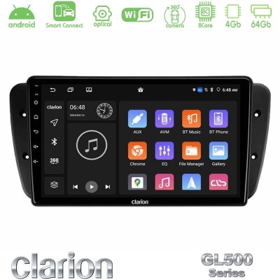 Clarion GL500 Series 8Core Android ClarionOS 4+64GB  Seat Ibiza 2008-2012 Navigation Multimedia Tablet 9