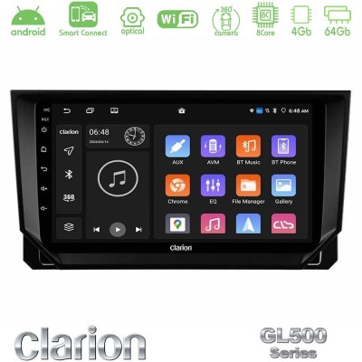 Clarion GL500 Series 8Core Android ClarionOS 4+64GB  Seat Arona/Ibiza Navigation Multimedia Tablet 9