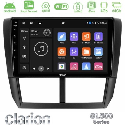 Clarion GL500 Series 8Core Android ClarionOS 4+64GB  Subaru Forester/Impreza Navigation Multimedia Tablet 9