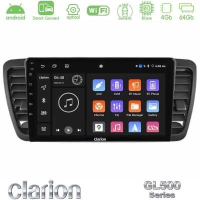Clarion GL500 Series 8Core Android ClarionOS 4+64GB  Subaru Legacy/Outback 2002-2008 Navigation Multimedia Tablet 9