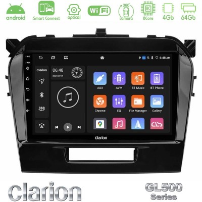 Clarion GL500 Series 8Core Android ClarionOS 4+64GB  Suzuki Vitara 2015-2021 Navigation Multimedia Tablet 9