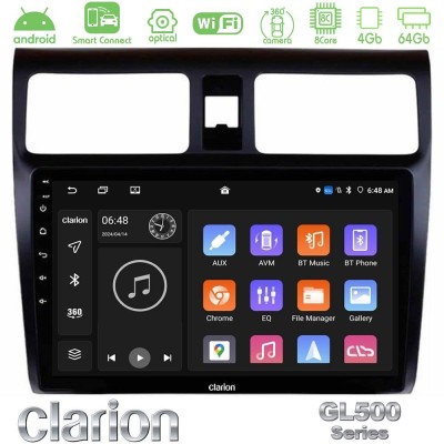 Clarion GL500 Series 8Core Android ClarionOS 4+64GB  Suzuki Swift 2005-2010 Navigation Multimedia Tablet 10