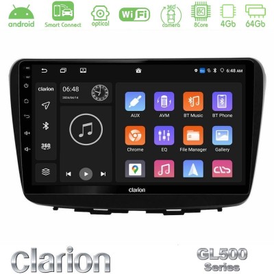 Clarion GL500 Series 8Core Android ClarionOS 4+64GB  Suzuki Baleno 2016-2021 Navigation Multimedia Tablet 9