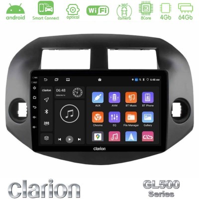 Clarion GL500 Series 8Core Android ClarionOS 4+64GB  Toyota Rav4 2006-2012 Navigation Multimedia Tablet 10
