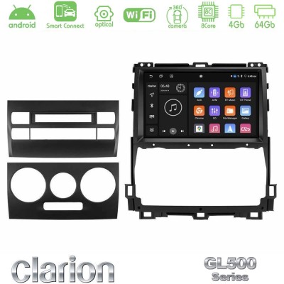 Clarion GL500 Series 8Core Android ClarionOS 4+64GB  Toyota Land Cruiser J120 2002-2009 Navigation Multimedia Tablet 9
