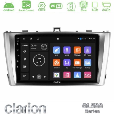 Clarion GL500 Series 8Core Android ClarionOS 4+64GB  Toyota Avensis T27 Navigation Multimedia Tablet 9