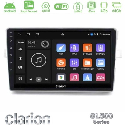Clarion GL500 Series 8Core Android ClarionOS 4+64GB Toyota Verso 2009-2018 Navigation Multimedia Tablet 9
