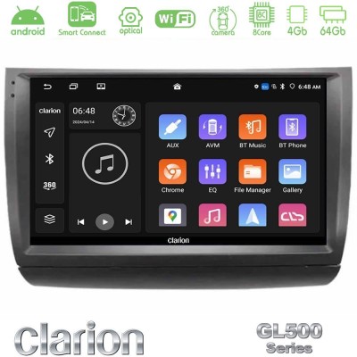 Clarion GL500 Series 8Core Android ClarionOS 4+64GB  Toyota Prius 2004-2009 Navigation Multimedia Tablet 9
