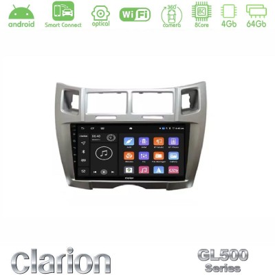 Clarion GL500 Series 8Core Android ClarionOS 4+64GB  Toyota Yaris Navigation Multimedia Tablet 9