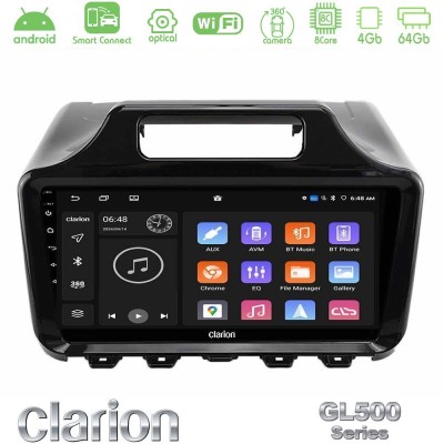 Clarion GL500 Series 8Core Android ClarionOS 4+64GB  Toyota iQ 2008 – 2015 Navigation Multimedia Tablet 9