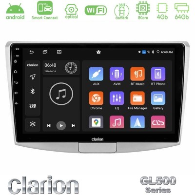 Clarion GL500 Series 8Core Android ClarionOS 4+64GB  VW Passat Navigation Multimedia Tablet 10