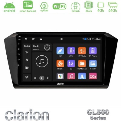 Clarion GL500 Series 8Core Android ClarionOS 4+64GB  VW Passat Navigation Multimedia Tablet 10