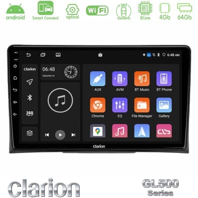 Clarion GL500 Series 8Core Android ClarionOS 4+64GB  VW Transporter 2003-2015 Navigation Multimedia Tablet 9