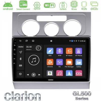 Clarion GL500 Series 8Core Android ClarionOS 4+64GB  VW Touran 2003-2011 Navigation Multimedia Tablet 10