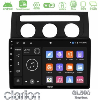 Clarion GL500 Series 8Core Android ClarionOS 4+64GB     VW Touran 2003-2011 Navigation Multimedia Tablet 10