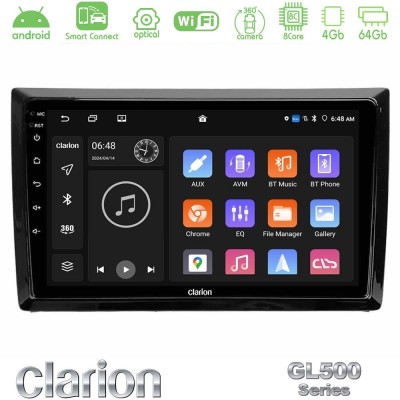 Clarion GL500 Series 8Core Android ClarionOS 4+64GB  VW Beetle Navigation Multimedia Tablet 9