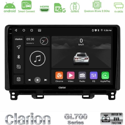 Clarion GL700 QUALCOMM Series 8Core Android ClarionOS 4+64GB Honda Jazz RHD 2021-2025 Navigation Multimedia Tablet 10