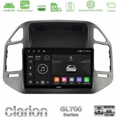 Clarion GL700 QUALCOMM Series 8Core Android ClarionOS 4+64GB Mitsubishi Pajero 2002-2006 Navigation Multimedia Tablet 9