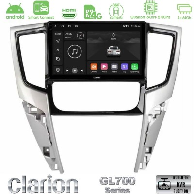 Clarion GL700 QUALCOMM Series 8Core Android ClarionOS 4+64GB Mitsubishi L200 2019-2023 Navigation Multimedia Tablet 9