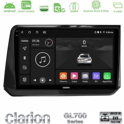 Clarion GL700 QUALCOMM Series 8Core Android ClarionOS 4+64GB Nissan Note 2021-2026 RHD Navigation Multimedia Tablet 10