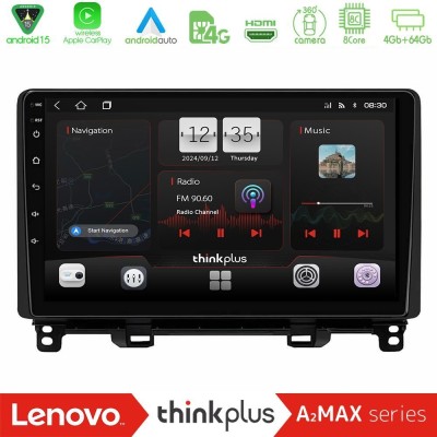 Lenovo Thinkplus A2MAX Series 8Core Android15 4+64GB  Honda Jazz RHD 2021-2025 Navigation Multimedia Tablet 10