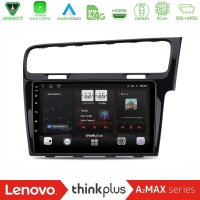 Lenovo Thinkplus A2MAX Series 8Core Android15 4+64GB  VW GOLF 7 RHD Navigation Multimedia Tablet 10