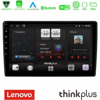 Lenovo Thinkplus Series 4Core Android15 2+32GB  Alfa Romeo Giulietta 2014-2021 Navigation Multimedia Tablet 10