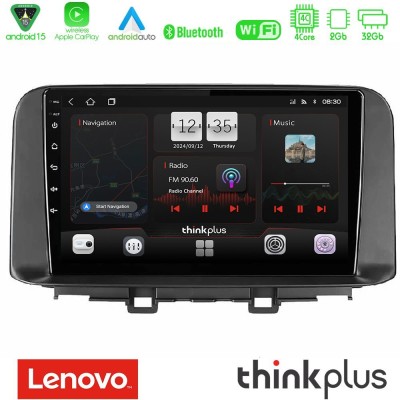 Lenovo Thinkplus Series 4Core Android15 2+32GB  Hyundai Kona 2018-2023 Navigation Multimedia Tablet 10