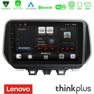 Lenovo Thinkplus Series 4Core Android15 2+32GB  Hyundai ix35 Navigation Multimedia Tablet 10