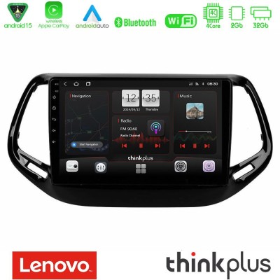 Lenovo Thinkplus Series 4Core Android15 2+32GB  Jeep Compass 2017> Navigation Multimedia Tablet 10