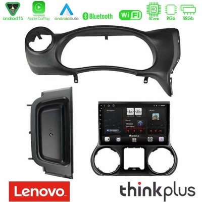 Lenovo Thinkplus Series 4Core Android15 2+32GB  Jeep Wrangler 2014-2017 Navigation Multimedia Tablet 10
