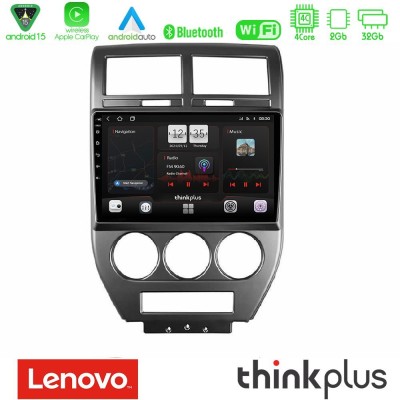 Lenovo Thinkplus Series 4Core Android15 2+32GB  Jeep Compass/Patriot 2007-2008 Navigation Multimedia Tablet 10
