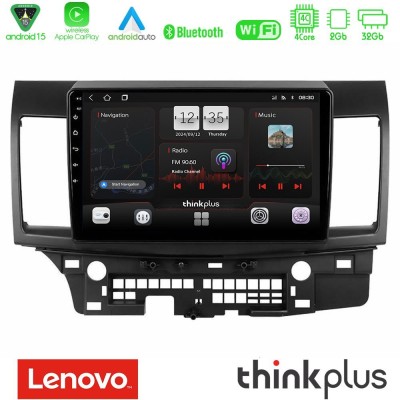 Lenovo Thinkplus Series 4Core Android15 2+32GB  Mitsubishi Lancer 2008 – 2015 Navigation Multimedia Tablet 10