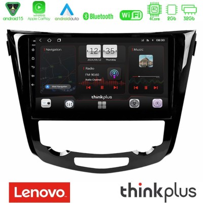 Lenovo Thinkplus Series 4Core Android15 2+32GB  Nissan Qashqai J11 (AUTO A/C) Navigation Multimedia Tablet 10