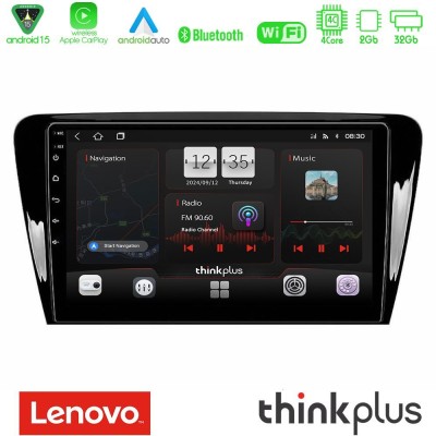 Lenovo Thinkplus Series 4Core Android15 2+32GB  Skoda Octavia 7 Navigation Multimedia Tablet 10