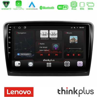 Lenovo Thinkplus Series 4Core Android15 2+32GB  Skoda Superb 2008-2015 Navigation Multimedia Tablet 10