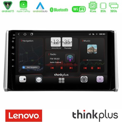Lenovo Thinkplus Series 4Core Android15 2+32GB  Toyota RAV4 2019-2023 Navigation Multimedia Tablet 10