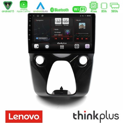 Lenovo Thinkplus Series 4Core Android15 2+32GB  Toyota Aygo | Citroen C1 | Peugeot 108 Navigation Multimedia 10