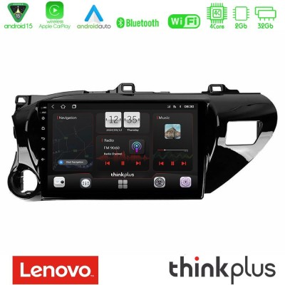 Lenovo Thinkplus Series 4Core Android15 2+32GB  Toyota Hilux 2017-2021 Navigation Multimedia Tablet 10