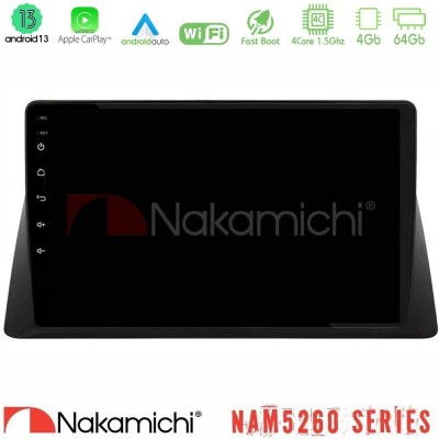 Nakamichi NAM5260 Series Honda WR-V 2024-> 4Core Android13 4+64GB Navigation Multimedia Tablet 10