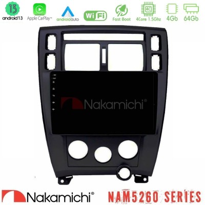 Nakamichi NAM5260 Series Hyundai Tucson 2006 – 2013 4Core Android13 4+64GB Navigation Multimedia Tablet 10