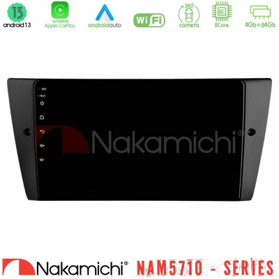 Nakamichi NAM5710 Series 8Core Android13 4+64GB  BMW 3 Series  2006-2011 Navigation Multimedia Tablet 9