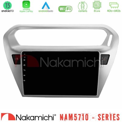 Nakamichi NAM5710 Series 8Core Android13 4+64GB  Citroën C-Elysée / Peugeot 301 Navigation Multimedia Tablet 9