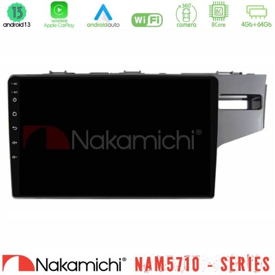 Nakamichi NAM5710 Series 8Core Android13 4+64GB Honda Jazz 2013-2020 RHD Navigation Multimedia Tablet 9