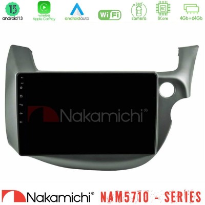 Nakamichi NAM5710 Series 8Core Android13 4+64GB Honda Jazz (Fit) 2009-2013 RHD Navigation Multimedia Tablet 10