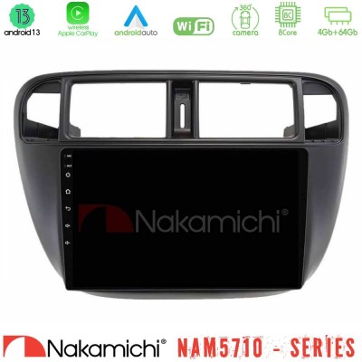 Nakamichi NAM5710 Series 8Core Android13 4+64GB Honda Civic 1995-2001 Navigation Multimedia Tablet 9