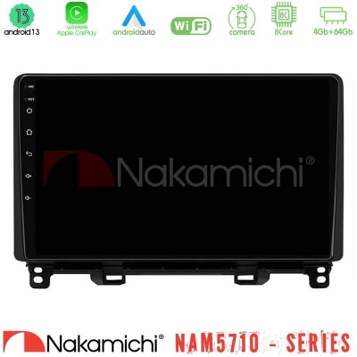 Nakamichi NAM5710 Series 8Core Android13 4+64GB  Honda Jazz RHD 2021-2025 Navigation Multimedia Tablet 10