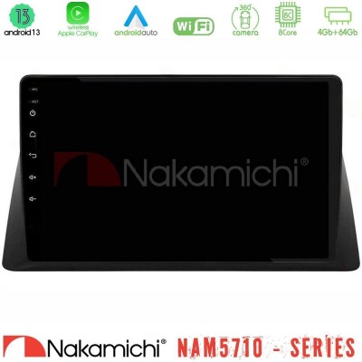 Nakamichi NAM5710 Series 8Core Android13 4+64GB Honda WR-V 2024-> Navigation Multimedia Tablet 10