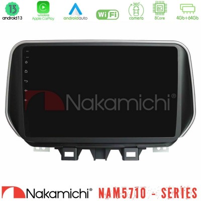 Nakamichi NAM5710 Series 8Core Android13 4+64GB  Hyundai ix35 Navigation Multimedia Tablet 10